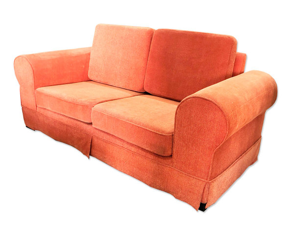 Sofa naranja 2 plazas